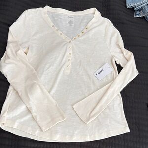 Sonoma Ivory Button-Down Women's Shirt
